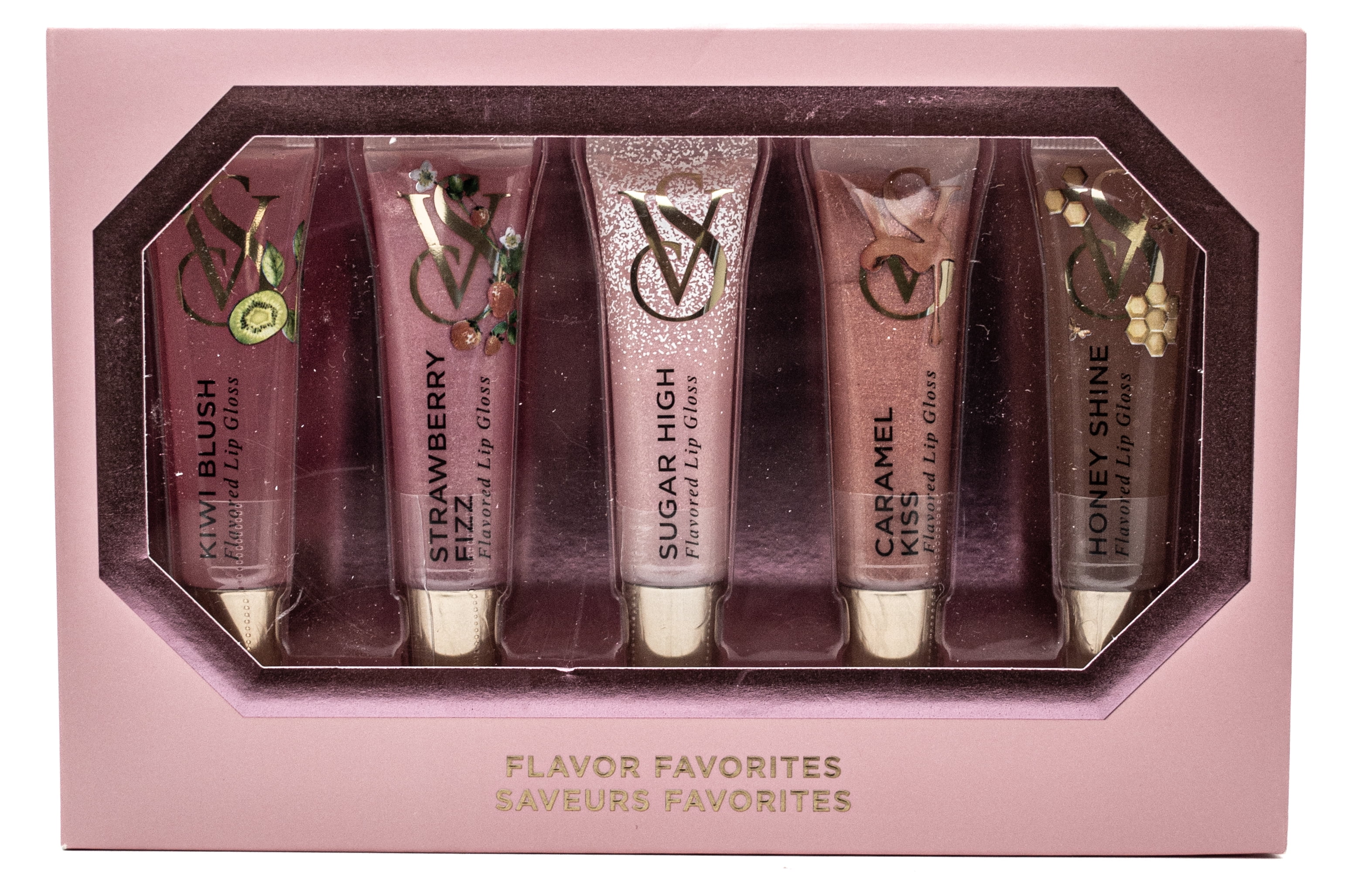 Victoria's Secret FLAVOR FAVORITES 5pc Flavored Lip Gloss Set
