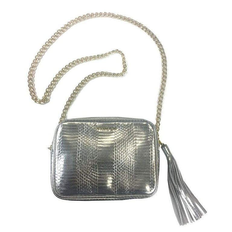 Patent leather crossbody bag VICTORIA'S SECRET Silver in Patent leather -  17646788