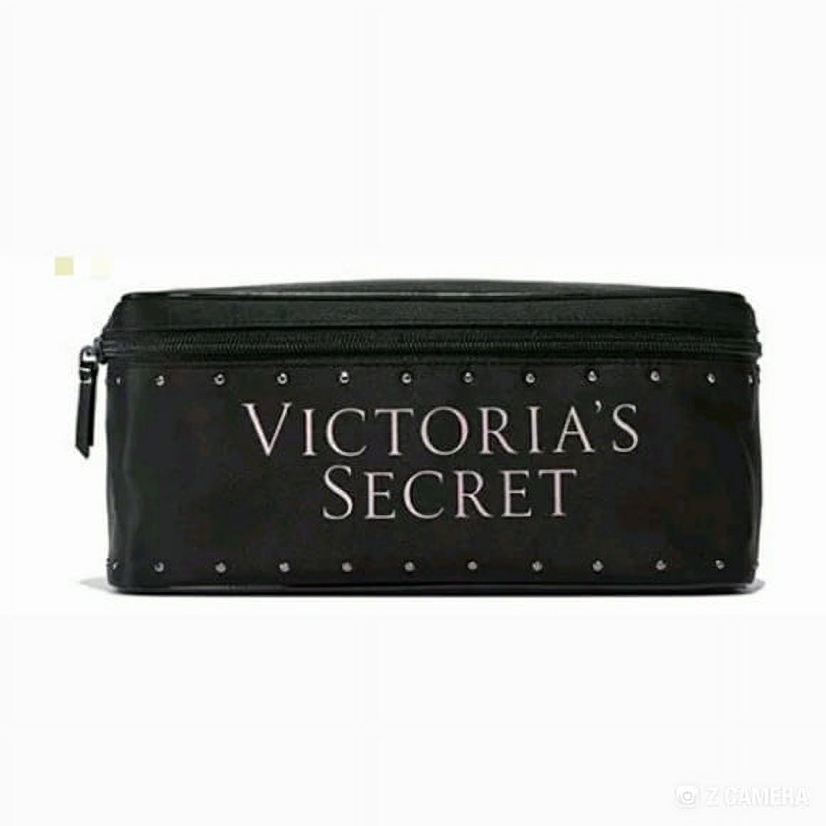 VICTORIA'S SECRET 3 P SET COSMETIC MAKEUP BAGS VICTORIA ROLLERBALL PARFUM  .23