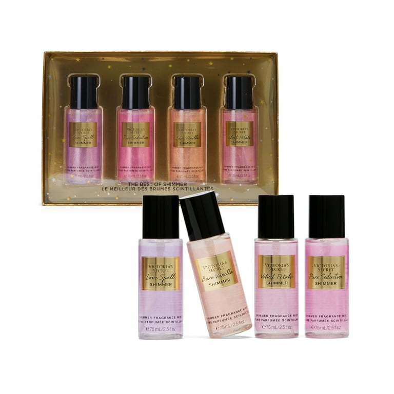 Victoria's Secret Fragrance Mist Collection 4 Piece Shimmer Mini