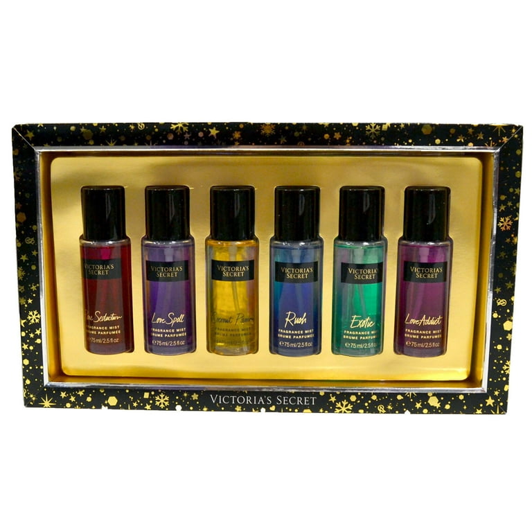 Victoria's Secret Gift Set 6 Piece Fragrance Mist Fantasies 2.5 Fl Oz Each  