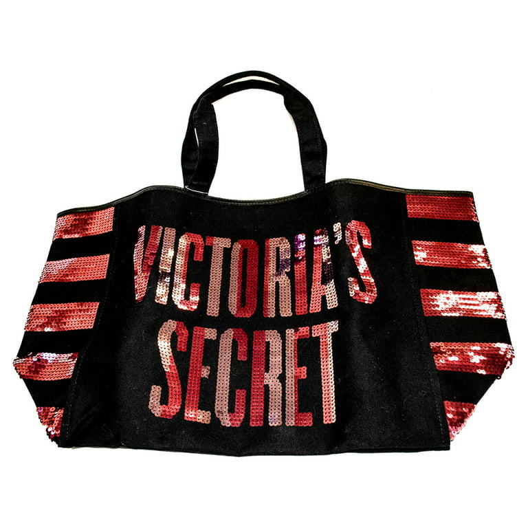 Victoria's Secret Large Black Tote Bag - Gem