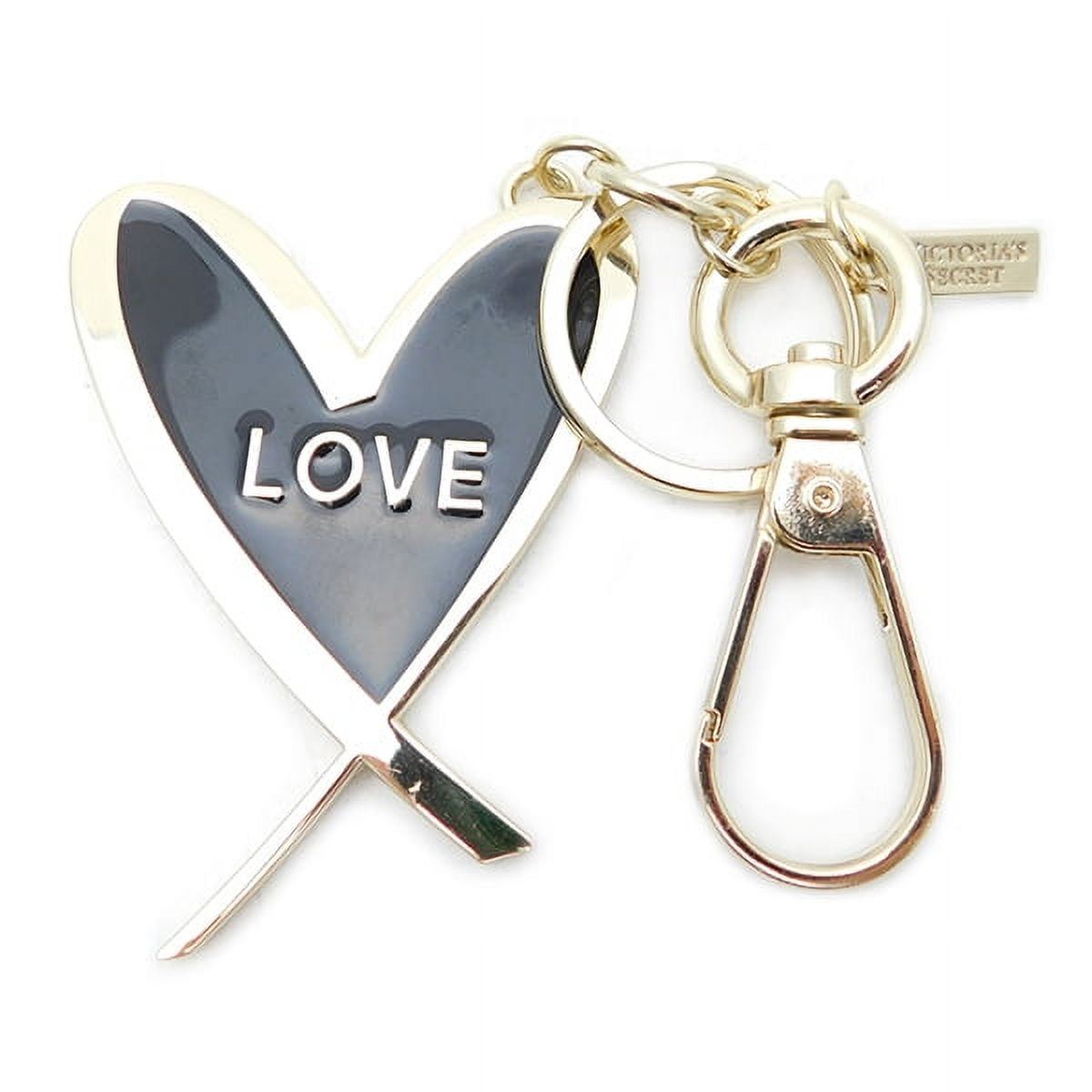 Love Victoria's Secret Heart Plastic Keychain Clip Tag