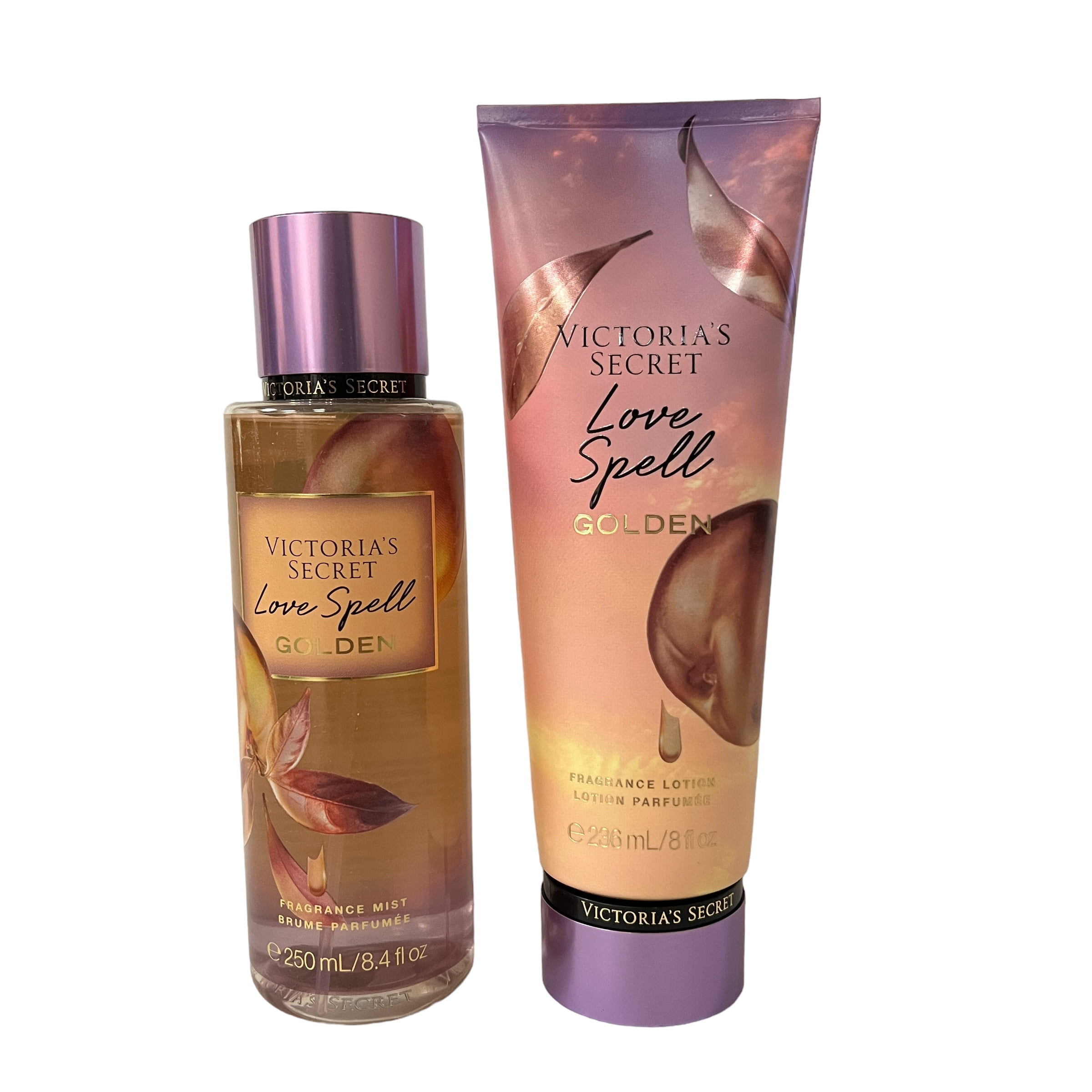 Victoria's Secret Love Spell Golden Fragrance Mist & Body Lotion Set 