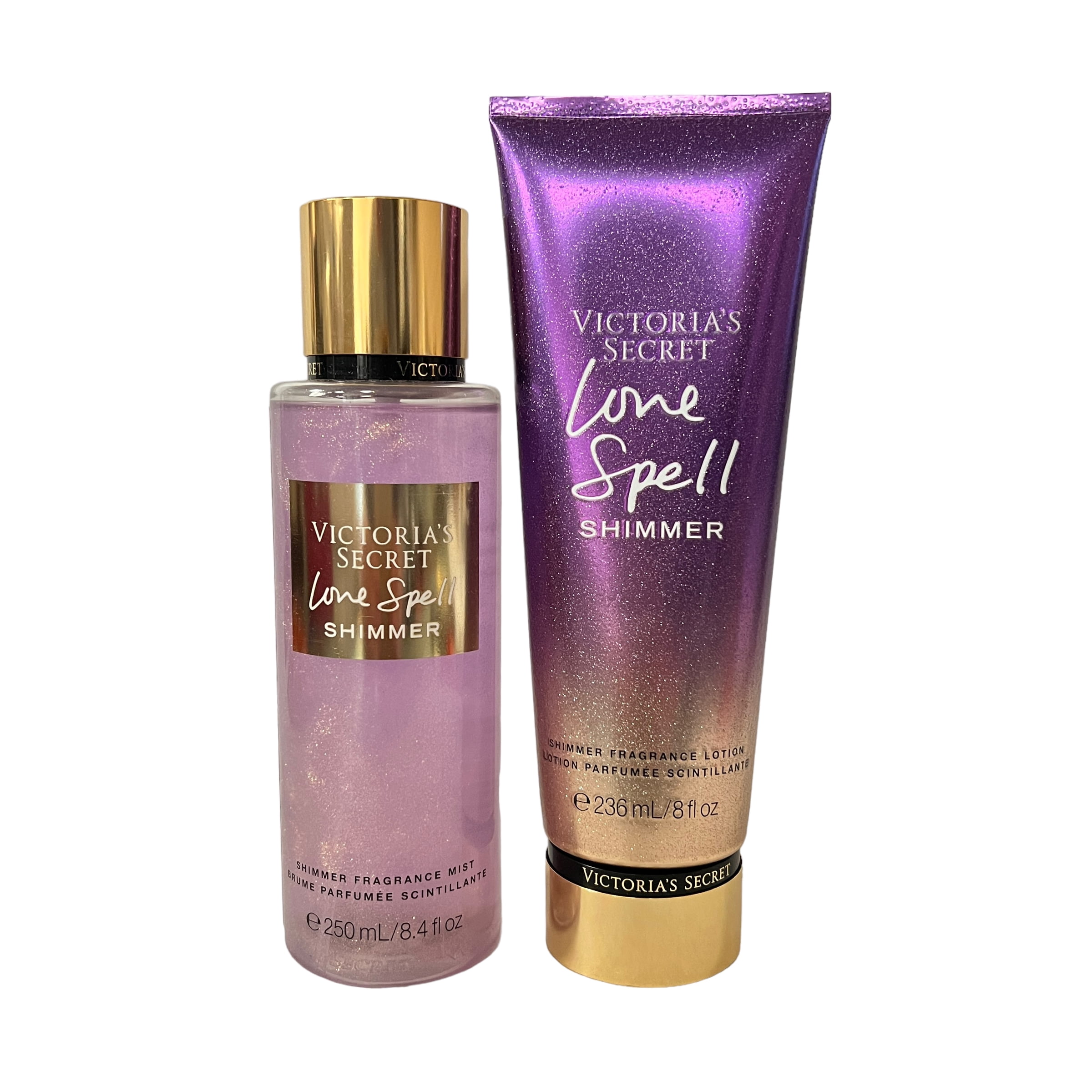 Victoria's Secret Love Spell Shimmer Fragrance Mist & Body Lotion Set