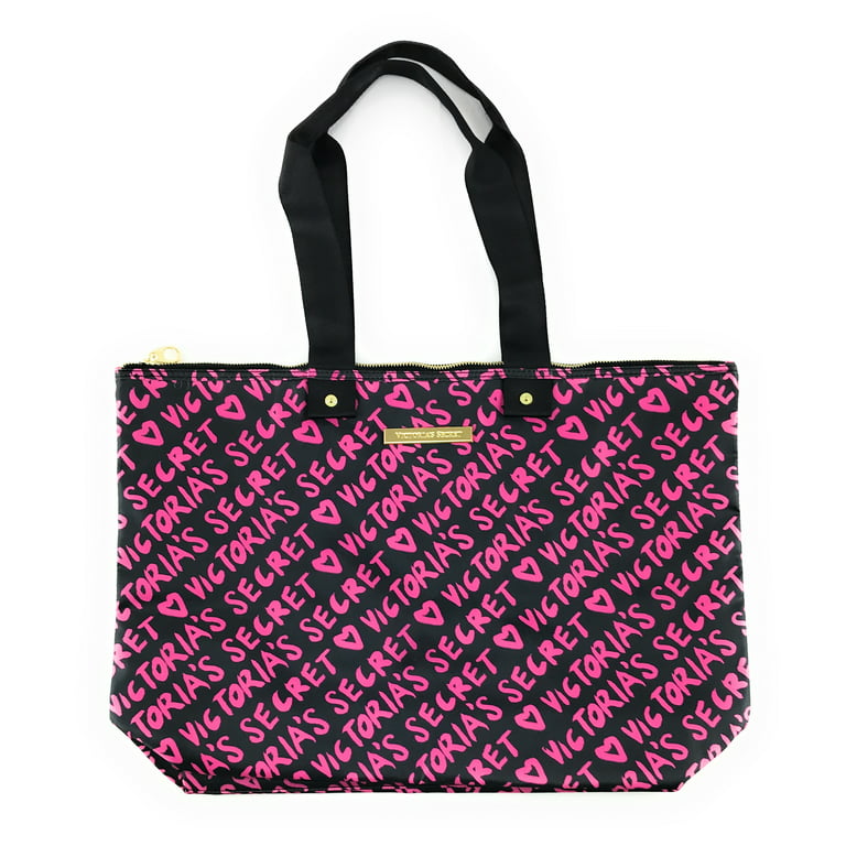 Victoria's Secret, Bags, Victorias Secret Animal Print Black Pink Tote