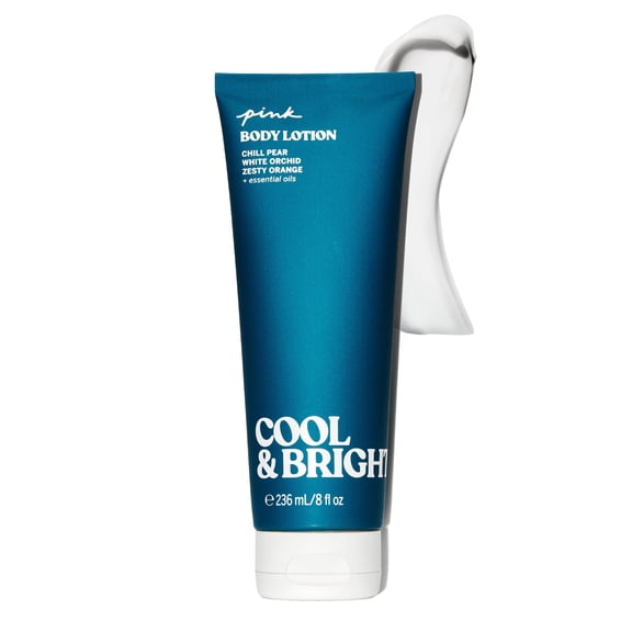Victoria's Secret PINK Cool & Bright Fragrance Body Lotion, Notes of Pear, Orchid & Orange (8 oz)