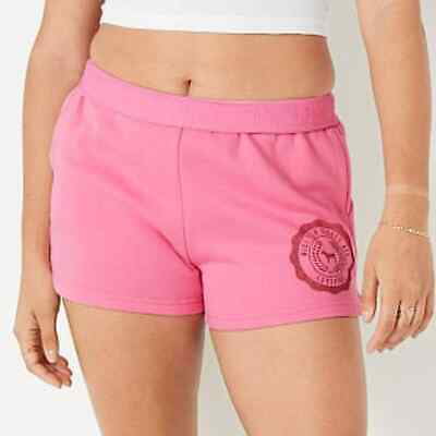 Victoria's Secret Pink Fold Over Love Pink Bling Shorts Small