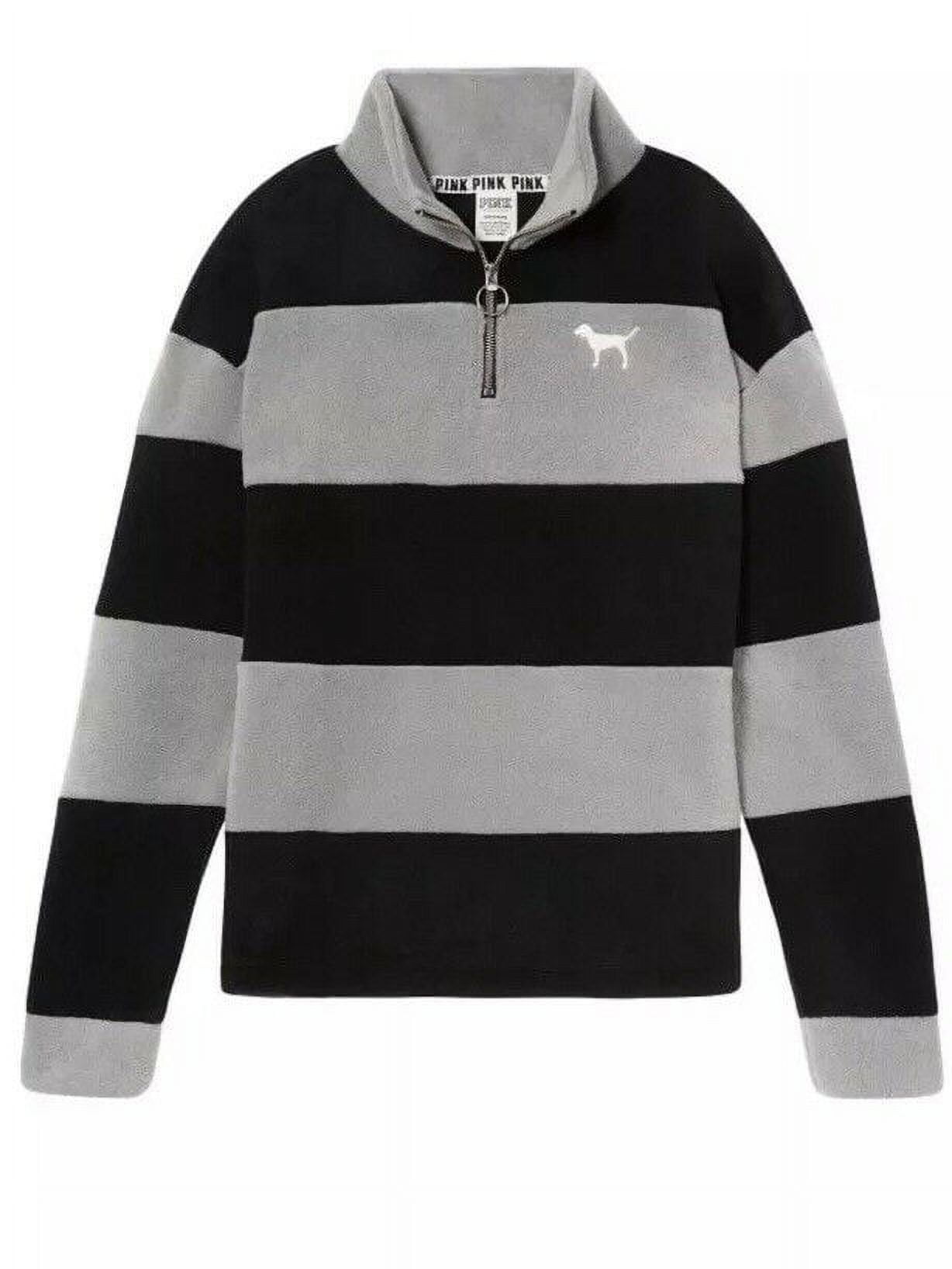 VICTORIA'S SECRET Victorias Secret PINK Polar Fleece 1/4 Zip Pullover Jacket L Large NWT $79.95