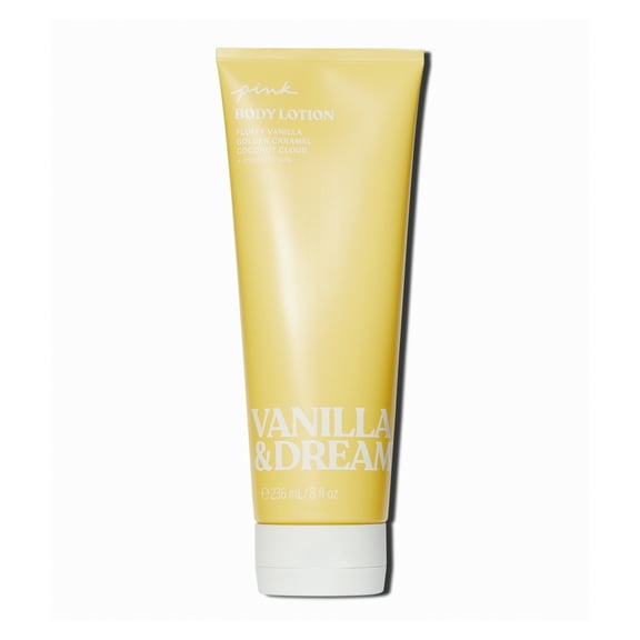 Victoria's Secret PINK Vanilla & Dreamy Fragrance Body Lotion, Notes of Coconut & Caramel (8 oz)