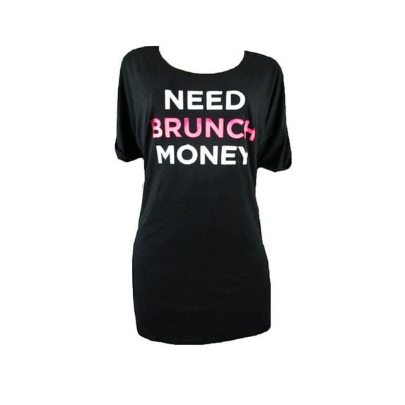 Victoria's Secret Pajama The Angel Sleep Tee Sleepshirt Brunch Money Black S