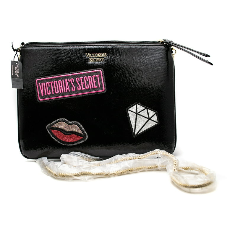 Victoria's Secret Silver Metallic Crossbody Bag Silver Chain Strap