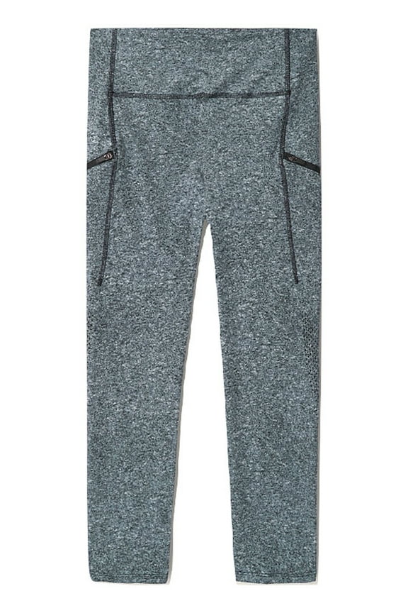 Pink Active Crop Ultimate High Waist Running Tight Legging Color Marl Gray Size Small NWT