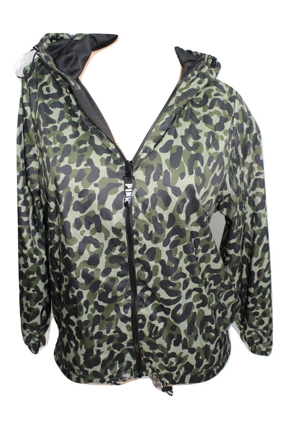 Pink Anorak Windbreaker Jacket Color Camo Size X-Small/Small NWT