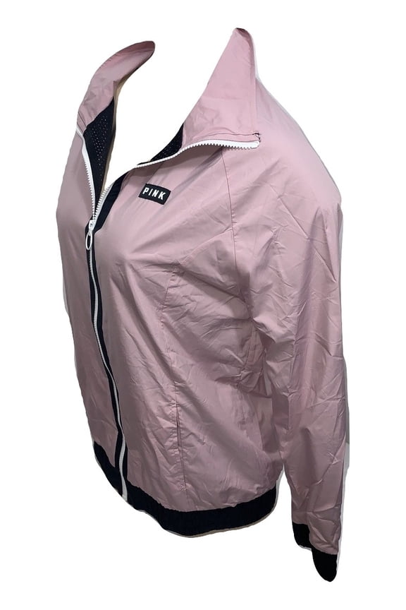 Pink Anorak Windbreaker Jacket Full Zip Color Baby Pink Size XSmall/Small NWT