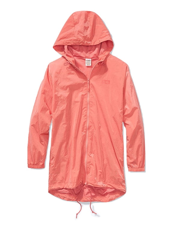 Pink Anorak Windbreaker Jacket Full Zip Color Rosey/Coral Size Medium/Large NWT