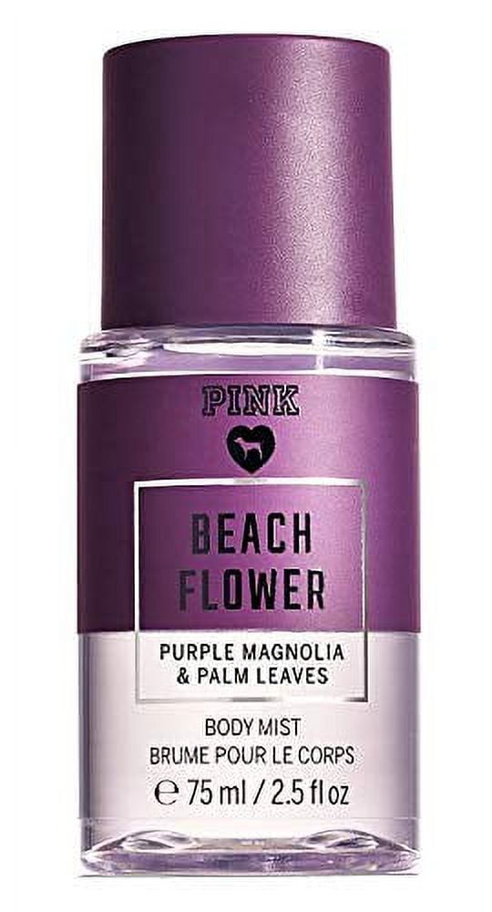 Victoria's Secret Pink Beach Flower Purple Magnolia & Palm Leaves