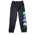 thumbnail image 1 of Victoria's Secret Pink Bling Campus Pant Sweatpants Palm Tree Shine Logo Dark Gray Size Small NWT, 1 of 2