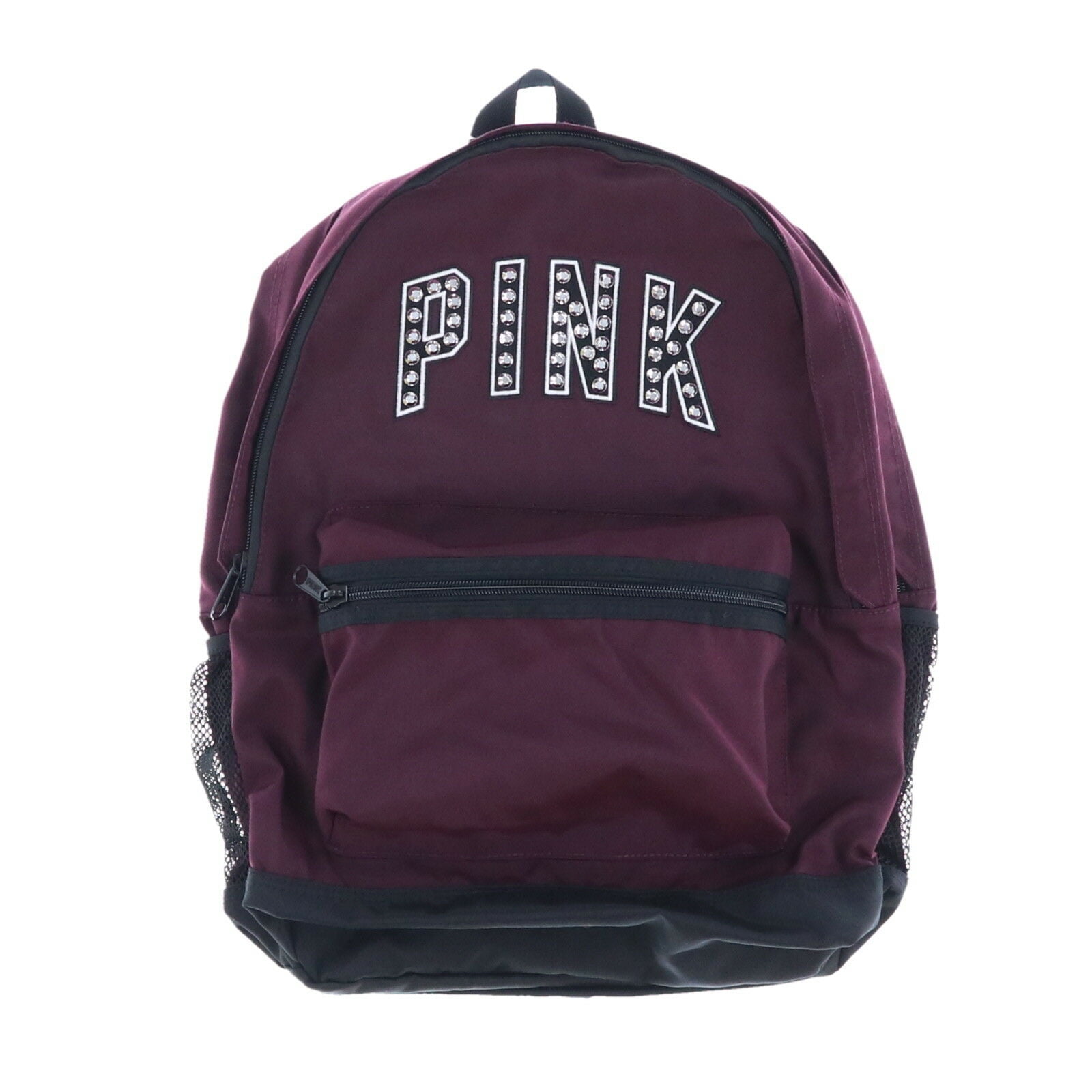 Victoria S Secret Pink Campus Backpack Bag Black Orchid Studs