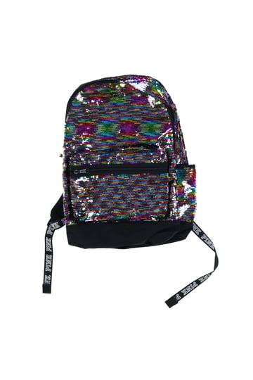 NWT [Victoria\'s Secret] PINK Campus Rainbow Sequin Bling Rainbow Large Backpack Victoria main image 3
