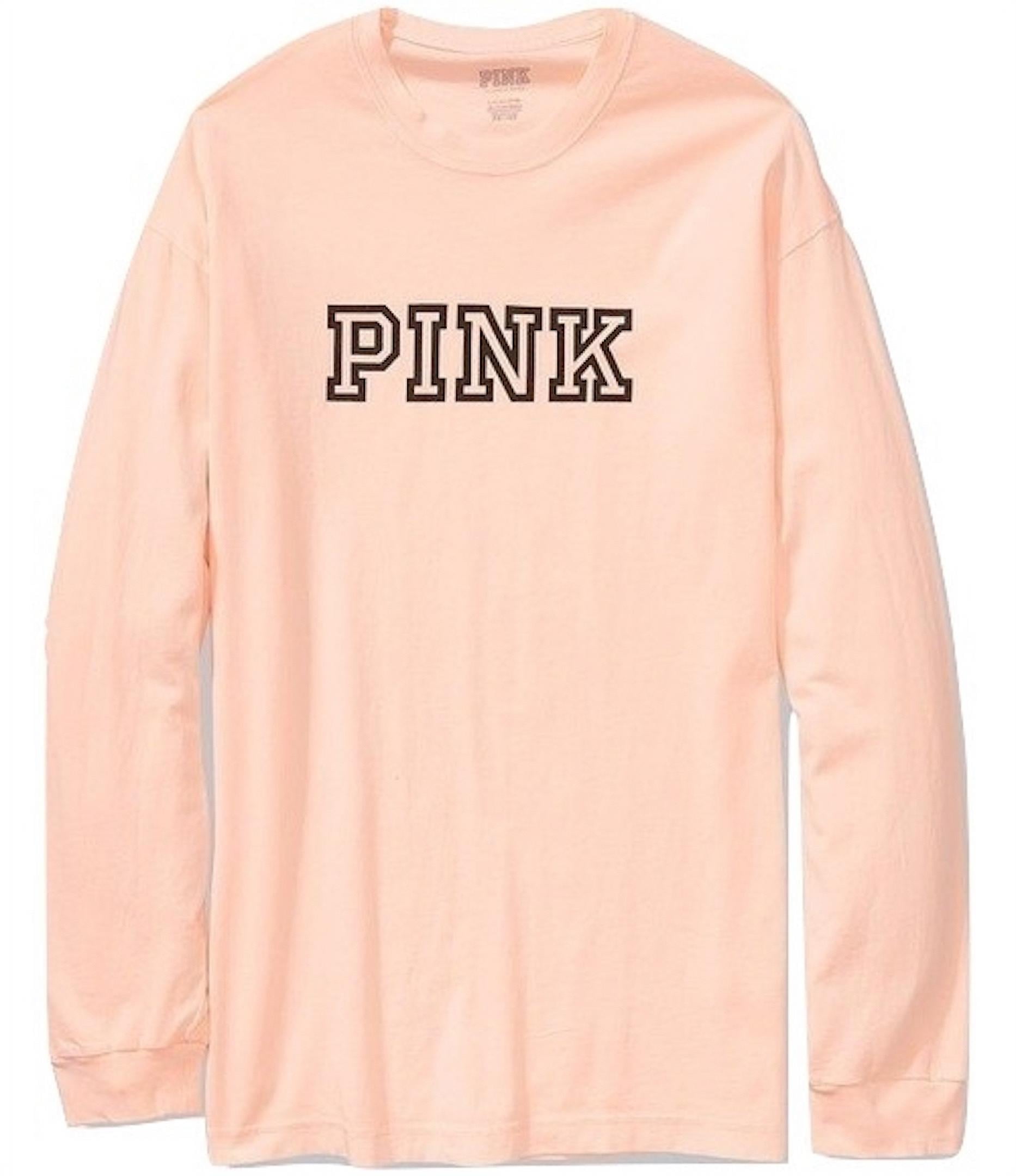 Victoria Secret PINK Set T Shirt & Leggings Small Black Pink Logo Short  Sleeve