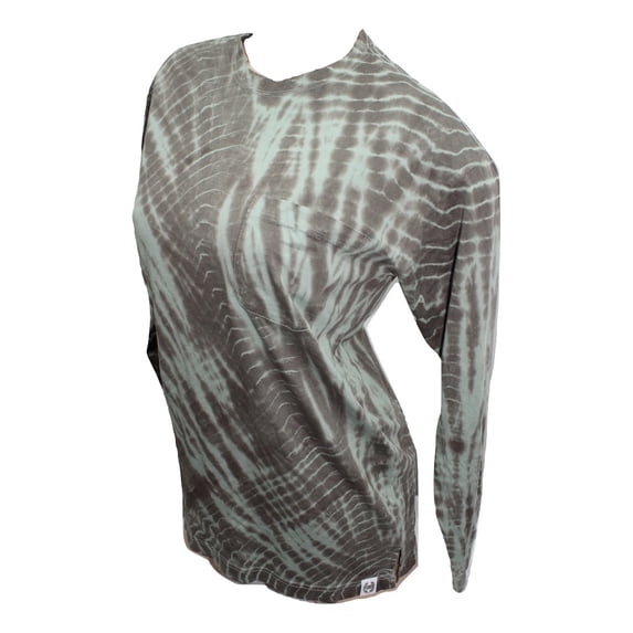 Victoria's Secret Pink Campus Pocket Crew Neck Tee Small Tie Dye Green NWT