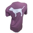 thumbnail image 1 of Victoria's Secret Pink Campus Tee Big Dog Size XSmall Color Purple NWT, 1 of 2
