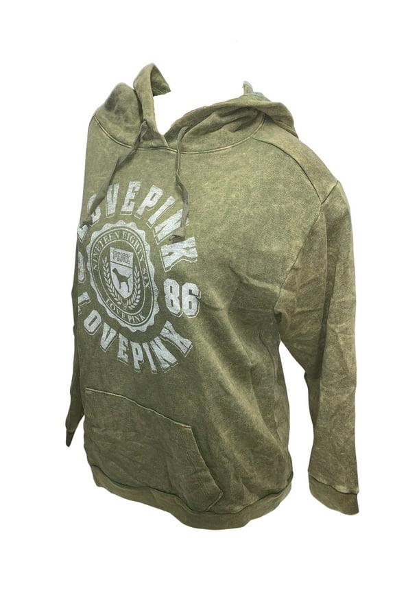 Pink Everyday Campus Pullover Sweatshirt Hoodie Color Green Size X-Small NWT