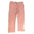 thumbnail image 1 of Victoria's Secret Pink Fleece Heritage Sweatpants Color Pink Script Logo Size Medium NWT, 1 of 3
