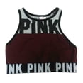 thumbnail image 1 of Victoria's Secret Pink High-Neck Crop Top Racerback Sport Bra, 1 of 2
