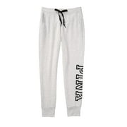 VICTORIA'S SECRET Pink Logo Skinny Jogger Lounge Pants Sweatpants Stone Gray Size Large NWT