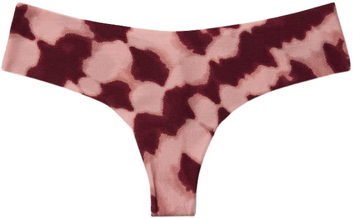 Victoria's Secret Pink No Show Thong Panty/Panties Color Tie Dye Size X-Small NWT
