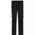 thumbnail image 1 of Victoria's Secret Pink Open Leg Snap Button Black Track Pant Medium New, 1 of 2