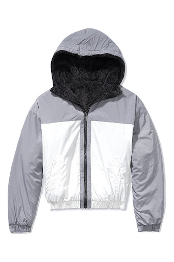 Pink Reversible Teddy Jacket Multi Color Size Small NWT