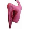 thumbnail image 1 of Victoria's Secret Pink Scoop Neck Bodysuit Long Sleeve Color Berry Size Medium NWT, 1 of 2