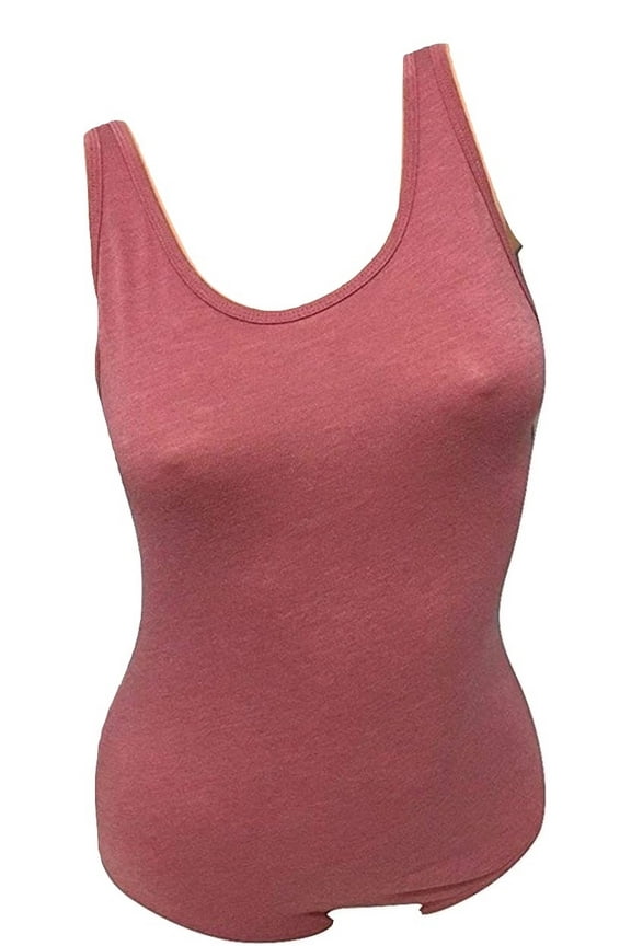 Pink Strappy Side Tank Bodysuit Color Soft Begonia Size Small NWT