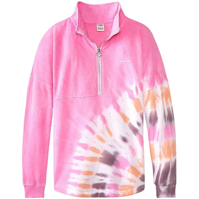 Victoria secret pink half zip sweatshirt discount
