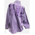 thumbnail image 1 of Victoria’s Secret Pink Varsity Oversized Full Zip Sweatshirt Lavender Size X-Large NWT, 1 of 3