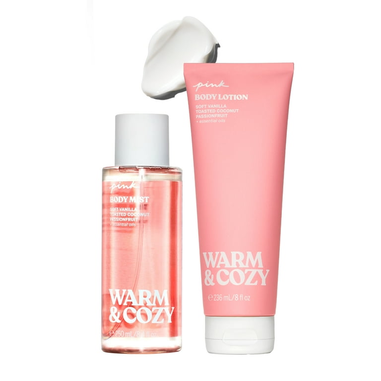 Victoria's Secret Pink Warm & Cozy Mist and Lotion Set, Vanilla