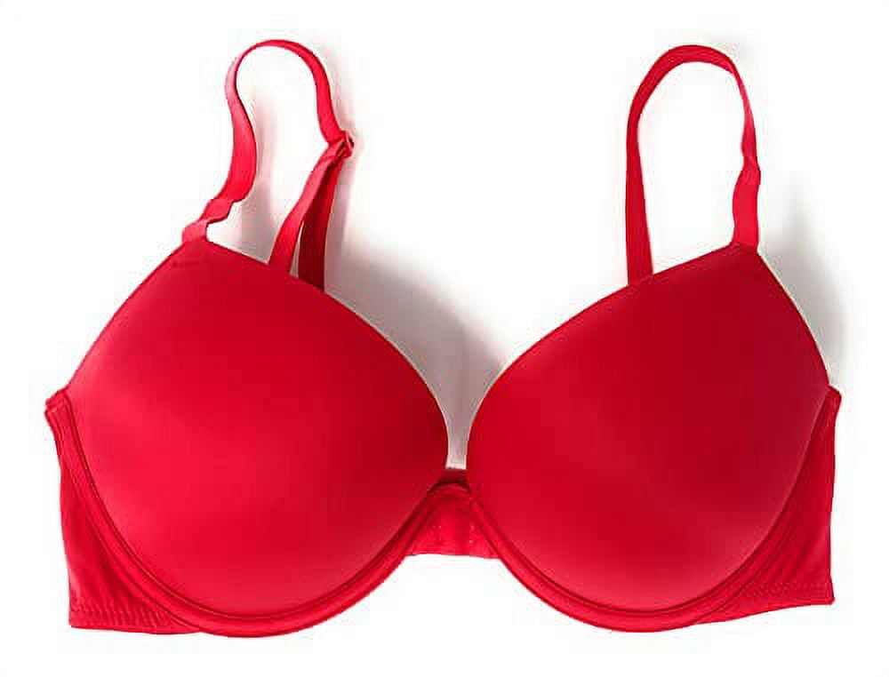 Victoria's Secret Pink Wear Everywhere Super Push-Up Bra 36D Red 