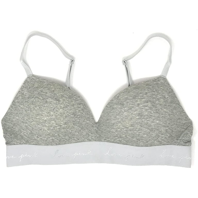  Victorias Secret Pink Wear Everywhere T-Shirt Bra, Lightly  Lined, Smooth, Bras For Women, Grey