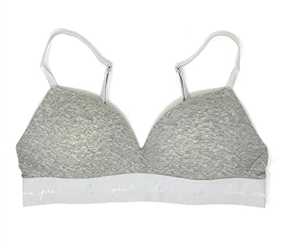 order store discount Victoria´s Secret unlined 36DD BRA SET M thong SILVER  gray CRYSTAL FASHION SHOW