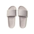 thumbnail image 1 of Victoria's Secret Pink Women's Logo Single Strap Sherpa Slides Sandals Gray Large (9/10) NWT, 1 of 3