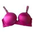 thumbnail image 1 of Victoria's Secret Rhinestone Shine Strap Bombshell Push-up Bra Color Pink 36D NWT, 1 of 2