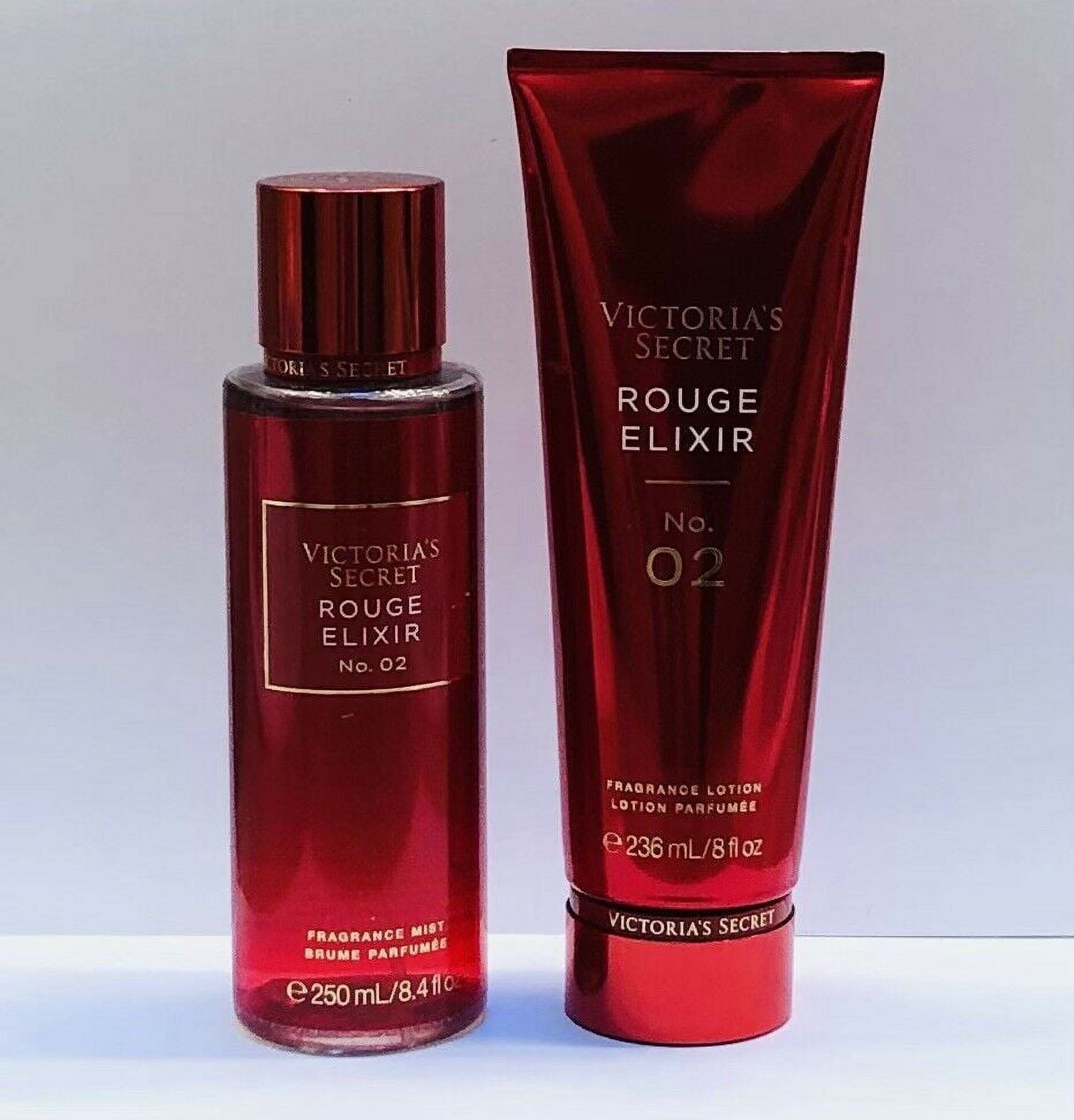 Victoria's Secret Rouge Elixir No. 02 Fragrance Mist and Lotion set of 2