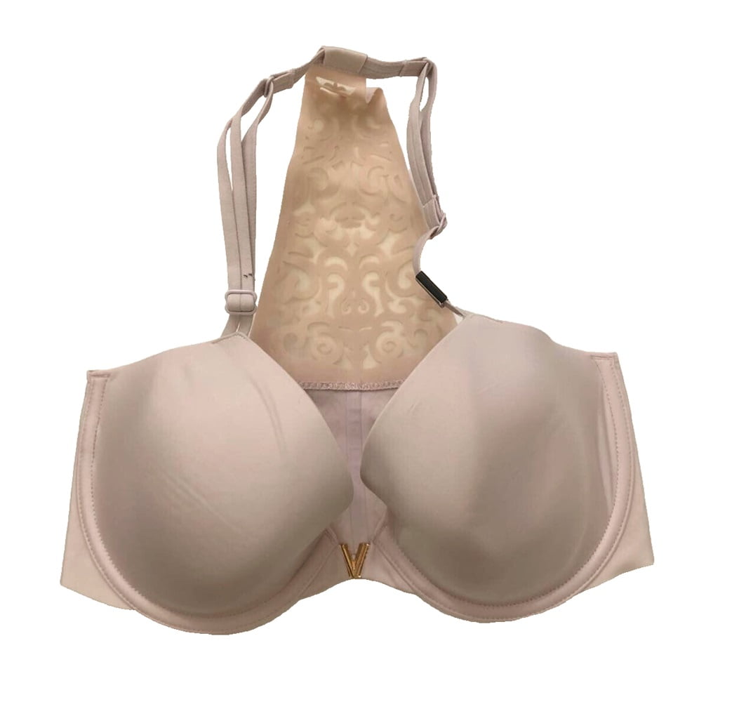 Victoria's Secret Sexy Illusions Racerback Lightly Lined Demi Bra Light Pink Cup Size 32DD NWT