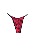 thumbnail image 1 of Victoria's Secret Shine Rhinestone Brazilian Panty Red Plaid Size Medium NWT, 1 of 2