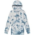 thumbnail image 1 of Victoria's Secret Stretch Fleece Pullover Hoodie Color Tie Dye Blue Size Small New, 1 of 2
