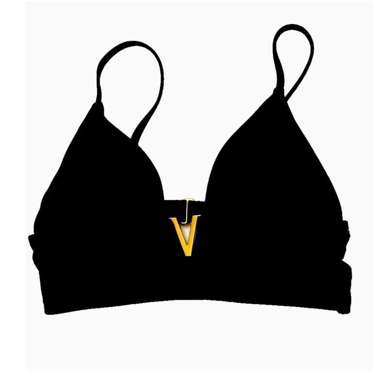 Victoria's Secret Swim V-Hardware Rhinestone Bralette Bikini Swim