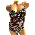 thumbnail image 1 of Victoria's Secret Swimsuit One Piece Wicked Black Floral Size Medium NWT, 1 of 3